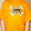 TEEN-BEAT, tee-shirt with metallic gold ink