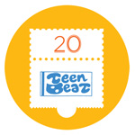 Teen-Beat 20th Anniversary badge pin 1